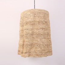 Selanik Örme Doğal Rafya 70x102 Cm Aydınlatma Bej