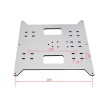 Koodmax 3d Baskı Y Ekseni Sıcak Yatak Destek Plakası 220x220mm + 4 Adet Sc8uu Kaydırıcı