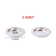 Ayrex Albergio 2 Adet Alüminyum Künefe Tabağı 14 Cm İç Çap 17,5 Cm Dış Çap Künefe Tepsisi Gri Genel