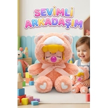 Nansi Figür Bebek - 17 Cm Peluş Emzikli Arkadaşım Peluş Kostümlü Kurdeleli Oyuncak Bebek 12676854