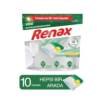 Renax Hepsi Bir Arada  Bulaşık Makinesi Kapsülü 10'lu