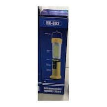 Hk-802 Şarjlı 30 Beyaz + 20 Mavi-kırmızı Smd Led / 55 Cob Ledli 5 Modlu Çalışma Lambası Mavi Mavi