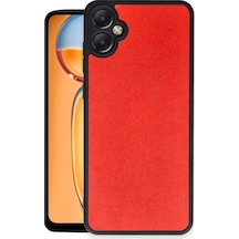 Newface Samsung Galaxy A06 Kılıf Aras Deri Kapak - Kırmızı