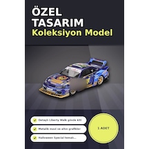 Halloween Temalı 1/64 Nissan S15 Silvia Diecast Model Araba, Koleksiyonluk Parça Bx-313404