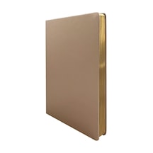 123-9097 Victoria's Journals Zipper Folder Organizer Defter 14.8x21 Cm A5 Altın Çizgili Gold