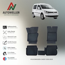 Volkswagen Caddy 2010-2015 Uyumlu Havuzlu Oto Paspas