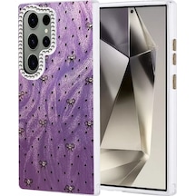 Newface Samsung Galaxy S24 Ultra Kılıf Blade Aynalı Desenli Kapak - Desen 2