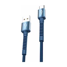 Linktech K552 Type-c Usb 3 A 1 MT Metal Başlı Data Şarj Kablosu