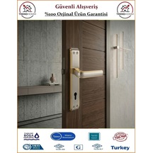 Sofuoğlu Seyhan Aynalı Kapı Kolu - Albifirin Saten - Dış Kapı - Yale
