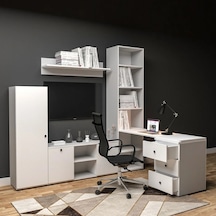 Elite Concept Kitaplıklı Çalışma Masası Mdf Siyah Elite Concept Kitaplıklı Çalışma Masası Mdf Siyah
