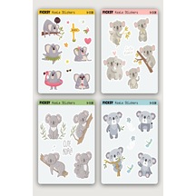 Sevimli Koala Sticker Seti - 29 Adet Etiket Çıkartma Diğer