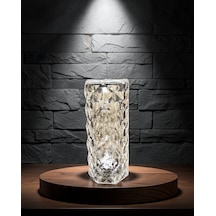 Rgb Led Masa Lambası Kristal Tasarım, Uzaktan Kumandalı, Xuczzzkristallamba-2 Çok Renkli