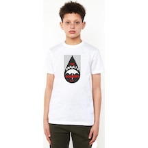 Tshirthane The Umbrella Academy Rain Logo Beyaz Çocuk Bisikletyaka Tshirt 001