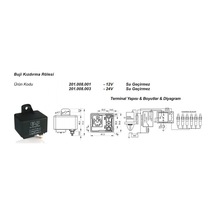 24V Kızdırma Rölesi Unıversal 1-50 Sn Marş Sonrası 20 Sn Su N11.763