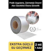 Ekstra Güçlü 2 Mt Dış Cephe Su Geçirmez Sakız Bant Yalıtım Çamur Bandı Alev Geciktirici Sızdırmaz