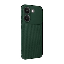 Xiaomi Poco X8 Pro Uyumlu Auto Focus Karbon Kapak - Koyu Yeşil