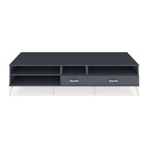 Kronos Tv Ünitesi 3 Raflı 2 Çekmeceli 220x59x51 Antrasit-antrasit Antrasıt/antrasıt - Antrasıt