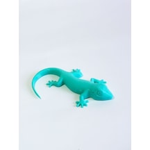 3D Kertenkele Geko Figürlü Model Oyuncak - Turkuaz