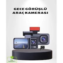Üç Kameralı Dash Cam 170 Geniş Açılı Full Hd Gece Görüşlü 52492225