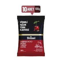 Shazel Vişneli Hazır Türk Kahvesi 10 x 100 G