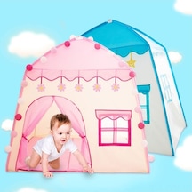 Novahub Çocuk Oyun Çadırı - Dış Mekan Uygun İç/dış Mekan Pembe/mavi Seçenekli Mavi Mavi