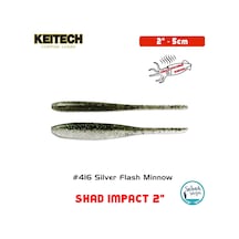 Keitech Shad Impact 5Cm (2") -416 Silver Flash Minnow Kokulu Sili