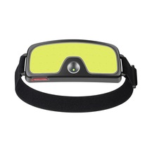 Usb Şarj Çift Işık Kaynağı Cob Far Balıkçı Işığı Açık Kafaya Monte El Feneri Led Far Çalışma Işığı Kamp Lambası Siyah