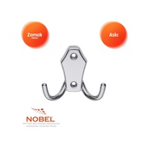 Ri Ko Askı, Metal Vestiyer Askısı, 54 Gr, Dolap Ve Duvar Askılığı, Krom Vidalı