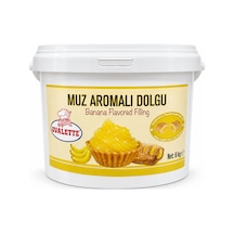 Ovalette Süsleme Ve Kaplama İçin Muz Aromalı Bitkisel Dolgu 6 Kg