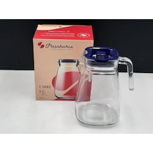 Paşabahçe Carre Lacivert Kapaklı Cam Sürahi 1800 Cc