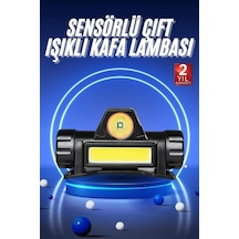 Şarjlı Su Geçirmez Kafa Lambası 1200 Lümen Led Çok Renkli 69161231