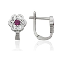 Gümüş Çiçek Küpe Ea1160187 Gümüş