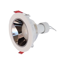 Beyaz Gümüş Sıva Altı Spot Cob Led Armatür GU10 5W Beyaz Işıklı
