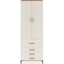 Arges Dolap 3 Raflı 4 Çekmeceli 2 Kapaklı 88x30x243 Çam-aytaşı Atlas Çam