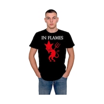 In Flames Jesterhead Devil Şeytan Tişört Unisex T-shirt 001