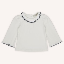 Panço Kız Çocuk Uzun Kollu T-shirt Gül 2421gb05016-4838 001