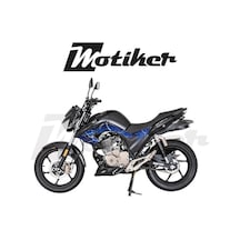 Mondial Drift L Orta Şase Ve Ön Grenaj Mavi Şimşek Sticker Etiket Kaplama Modeli