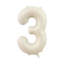 3 Rakam Krem Folyo Balon 80 Cm