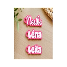 Kişiye Özel Anahtarlık Pembe Pembe