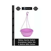 Delux Serisi Askılı Aranjman Saksı No 2 Antre Ofis Salon