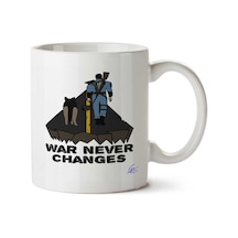 Fallout War Never Changes İki Tarafı Baskılı Kupa Bardak Çok Renkli