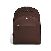 Montblanc Sartorial Deri 3 Bölmeli Orta Boy Sırt Çantası 222929 Kahverengi