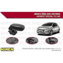 Peugeot 208 Kol Dayama Kolçak Vidasız Konsol Niken
