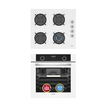 Simfer 10 Fonksiyon Airfry Beyaz 2'li Ankastre Set (8216 Fırın + 3507 Ocak)