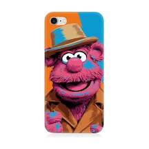 Apple Uyumlu iPhone 8 Pembe Kukla Desenli Silikon Kılıf