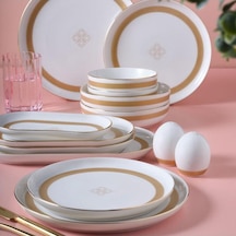 Güral Porselen Bilbao 30 Parça 6 Kişik Yemek Takımı - 5982 Krem