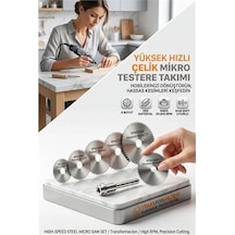 Mey İthalat Hss Mini Daire Testere Seti 6+1 Mini Makine Uyumlu Metal Ahşap Plastik Kesici Disk 723179