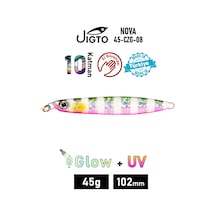 Jig, Zoka, Suni Yem, Glow Uv Metal Jig, 45gr 10cm Jıgto Nova-45