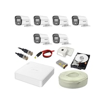 Hıkvısıon Colorvu 6lı 2mp Set Gece Renkli Sesli Görüntü 1tb Hdd
