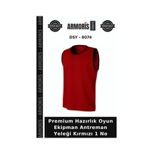 Premium Hazırlık Oyun Ekipman Antreman Yeleği Kırmızı 1 No